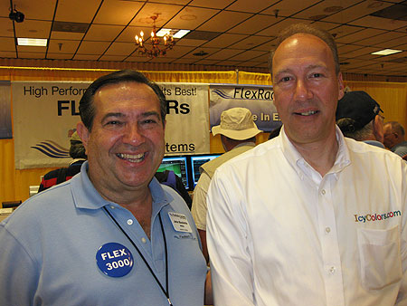 W5GI (G.I. John) and NU9N at the Flex Radio booth